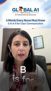 SBAR in Nursing Explained | 4 Words Every Nurse Must Know