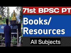 Complete Books/Resources for 71st BPSC PT
