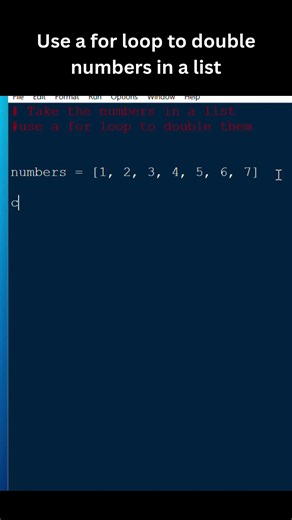 Use a loop to double numbers #fyp #coding #python #programming #learntocode