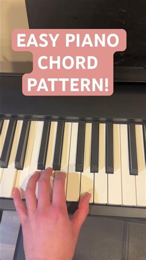 EASY PIANO CHORD PATTERN #pianotutorial #chords #pianotutorial