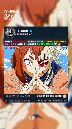 Toga's Desperation Awekans Ochaco’s Quirk 🤯💀 #myheroacademia #mha #anime #animeedit