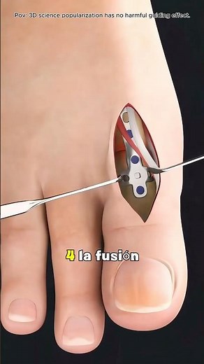 How Big Toe Fusion Surgery Is Performed (3DAnimation)#3d#footsurgery#orthopedic#podiatrycare