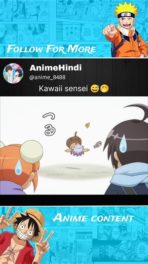 Kawaii sensei 😅🤭 || Acchi Kocchi ( place to place ) || #anime #animeedit #animeshorts #shorts