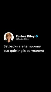 ⏳ Setbacks Are Temporary. Quitting Isn’t. Every success story has...