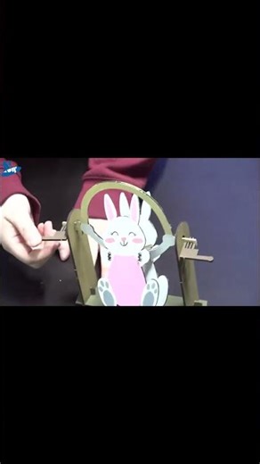 [Science Experiment] Making a Jump Rope Rabbit (Automata, Principle of Gravity)