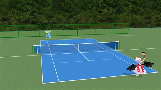 【東方MMD】 自作テニスモーション