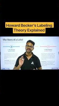Howard Becker’s Labeling Theory Explained with a School Example | CUET PG 2027 Sociology