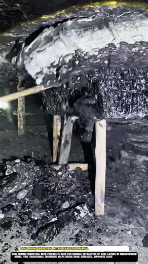 Coal Mining Worktool with Pickaxe for Manual Extraction in Underground
