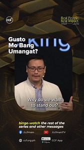 46K views · 907 reactions | Sa dami ng pagsubok sa buhay, paano nga ba tayo makakaangat? Panoorin ang video na ito at tuklasin kung paano nakikita ang kapangyarihan ng Diyos kapag hinayaan natin Siyang kumilos sa ating buhay. Facebook: https://www.facebook.com/CCFmain/videos/583837190782517 YouTube: https://go.ccf.org.ph/03162025Tag Website: https://www.ccf.org.ph/message/daniel-no-compromise-pm/ | Christ's Commission Fellowship | Facebook