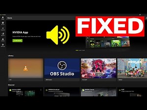 How To Fix No Audio in NVIDIA Clips (NVIDIA App)