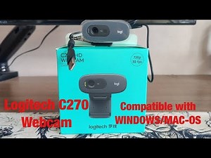 (2024) Logitech C270 Pro HD Webcam 720p 30 fps Microphone | VIDEO ZOOM CALL | Unboxing Set Up