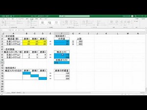 Excelソルバー4（輸送問題の最適化2）