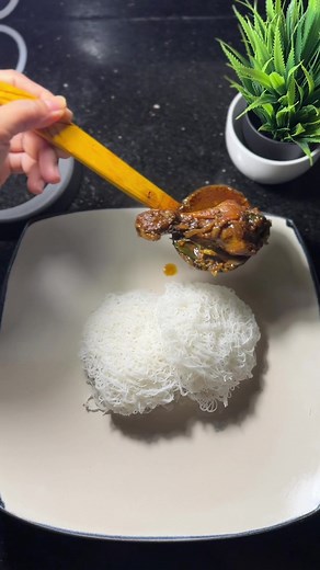 Delicious Sri Lankan String Hoppers with Chicken Curry