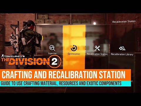 How to use Resources, Material for Crafting, Optimization or Recalibration? | The Division 2