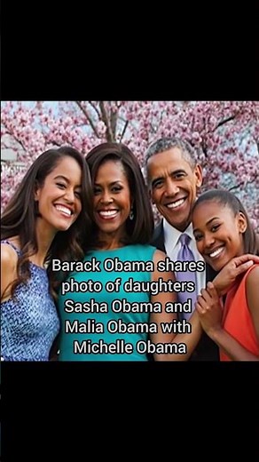 Barack Obama Shares Rare Family Moment with Michelle Obama, Sasha Obama & Malia Obama | Obama Family