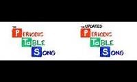 Mix of 2 videos from youtube : The Periodic Table Song Comparison