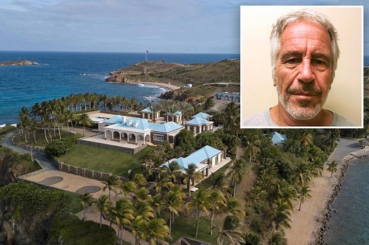 Drone footage offers a glimpse into Jeffrey Epstein's \"Pedophile Island\"