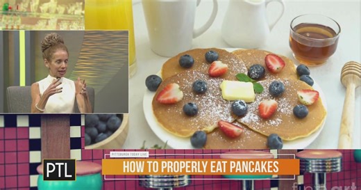 Sausage, pancakes, butter and syrup | Diner etiquette with Liz Aquino