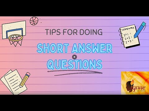 Tips for doing short answer questions for the Standard and Advanced HSC English Common Module