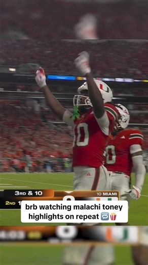 #collegefootball #miami #cfp #cfbpostseason | malachi toney