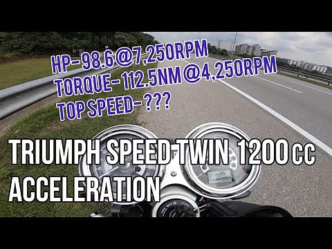 Triumph Speed Twin Acceleration
