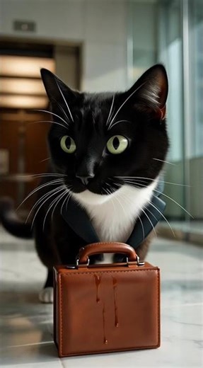 Tuxedo Cat Goes to Job Interview… And Somehow Gets Hired 😂 | Corporate Cat Edition
