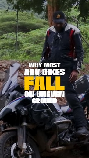 Suprej’s Throttle & Tales on Instagram: "Most ADV bikes don’t fall while riding. They fall when you stop. On uneven ground, putting your downslope foot down increases the lean angle — and once the weight takes over, there’s no saving it. The fix is simple: Keep your downslope foot on the peg. Use your uphill foot to guide the bike. Practise this in a controlled environment. It’s one of the most effective ways to prevent static falls on adventure motorcycles. Save this. You’ll need it. #Adventure