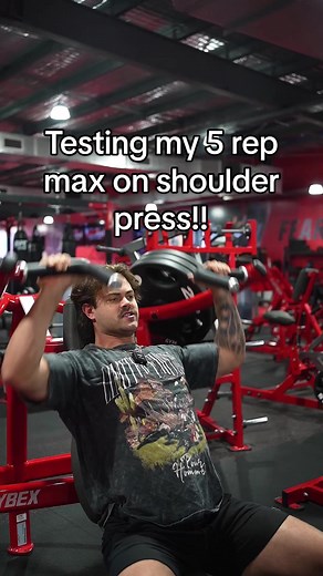 5 Rep Max Shoulder Press Machine Challenge