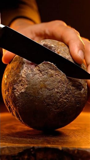 This Stone Has a Secret Inside. (Reversed). #asmr #ai #slicing