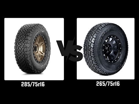 Tire Size 285/75r16 vs 265/75r16
