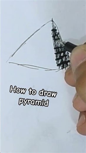 how to draw pyramid #pyramid #egypt #howtodraw #draw #tutorial #fypシ゚viral #sketch #art #drawwithme
