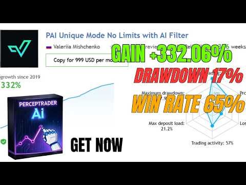 Perceptrader AI V2.43 MT4 EA 🔥 Best Multi Pair Forex Robot | Smart Grid Low Risk Strategy 2026