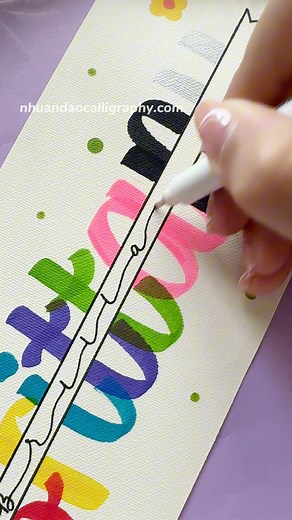 847K views · 1.1K reactions | Rainbow Name Lettering Ideas  #reels #lettering | Nhuan Dao Calligraphy | Facebook