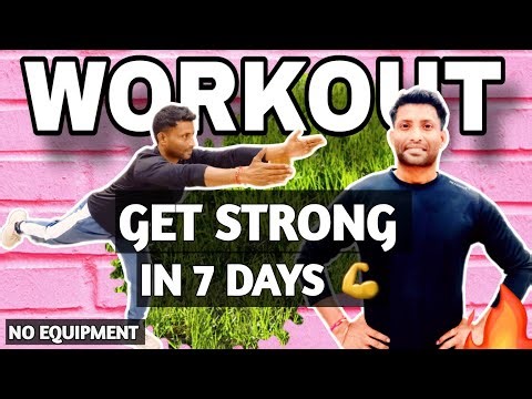 7-Day Strength Training for Beginners – Full Body Home Workout (No Equipment)