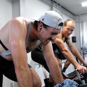 The cyclors 🚴 are back, but it's not just hours on the bike, everyone plays a role in getting Te Rehutai back on the water. #Cyclors #HumanBatteries #AC75 | Emirates Team New Zealand