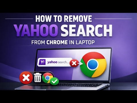 How To Remove Yahoo Search From Chrome in Laptop ( 2 Minutes Steps )