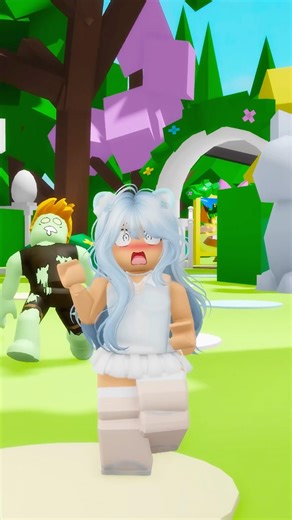 luku trend saved me from zombies 😱 #roblox #shorts