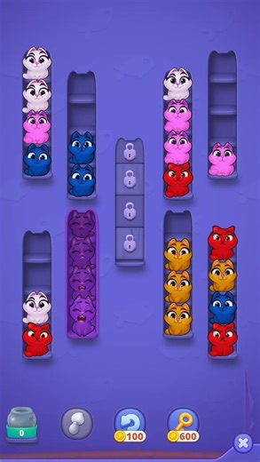 Kitty Sort - Gameplay Walkthrough (iOS & Android) Level 176 #shorts #games #funny