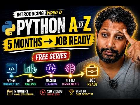 Python A to Z Course Introduction | Zero to Data Scientist #0 #Python