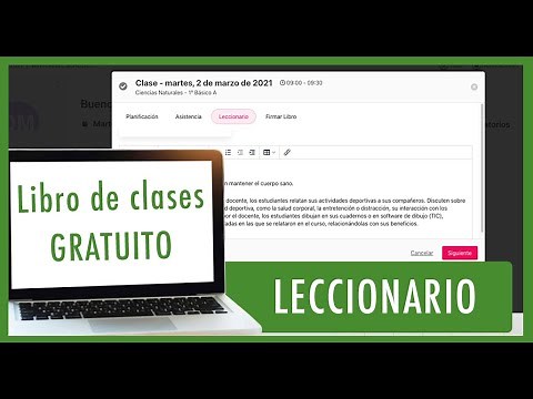 LECCIONARIO, en Libro de clases digital de Lirmi 2021 🎉
