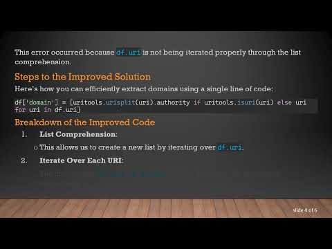 How to Extract Domain from URI in a Pandas DataFrame: A Pythonic Approach