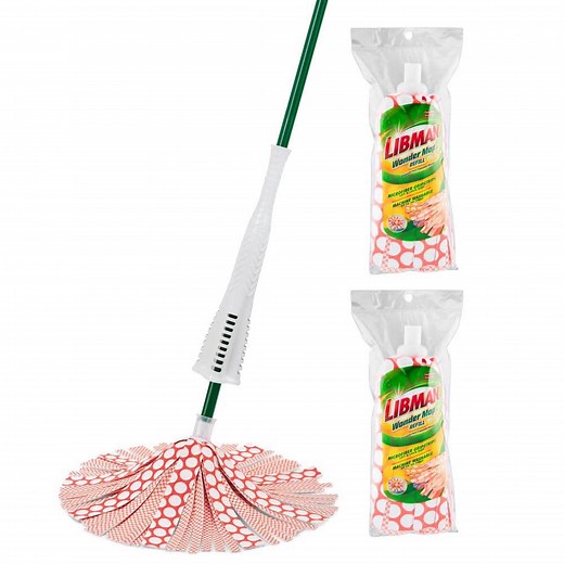 Libman Microfiber Wonder Wet Mop with 2 Refills 1564 - The Home Depot
