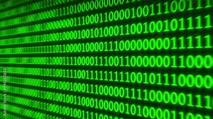 cyber Hexadecimal Computer Code Moving Animation | Dynamic Tech Background Seamless looping motion design. Video animation Ultra HD 4K 3840x2160