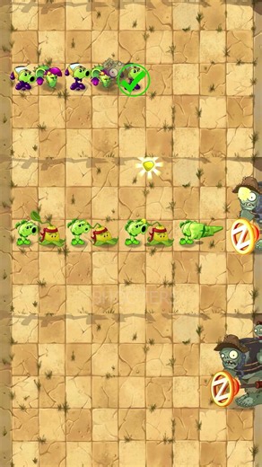 Pvz 2 - Plants Vs Zombies 2 - Plant Team Vs 25K Healthy Point Gargantuar #shorts #pvz2 #pvz