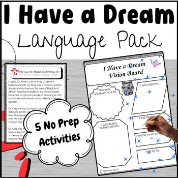 Martin Luther King Jr MLK Reading Comprehension Vocabulary Packet Middle School