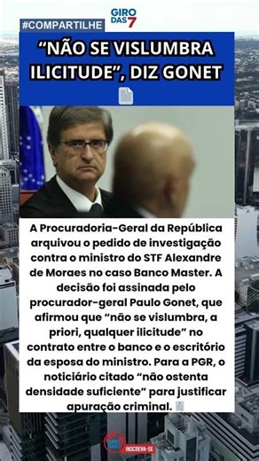 PGR arquiva pedido contra Moraes 🚨