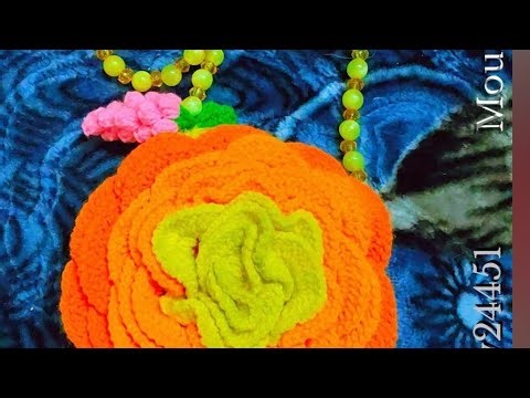 Crochet Tulip pouch tutorial .#crochet #crochetpouch #crochettulip #easycrochet #diy #handmake