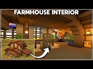 Minecraft: How to Build a Farmhouse Interior [Tutorial] 2021