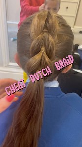 Love a cheat Dutch braid 💕 Super easy and quick before the school run 🙌💕👏 #schoolhair #hairideas #braids #kidshair | The Preston Family