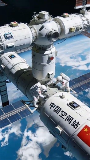 太空筑梦航天员在空间站硬核打工每一幕都是大国底气#中国空间站 #航天强国 #太空探索 #中国航天高光时刻 #为国骄傲